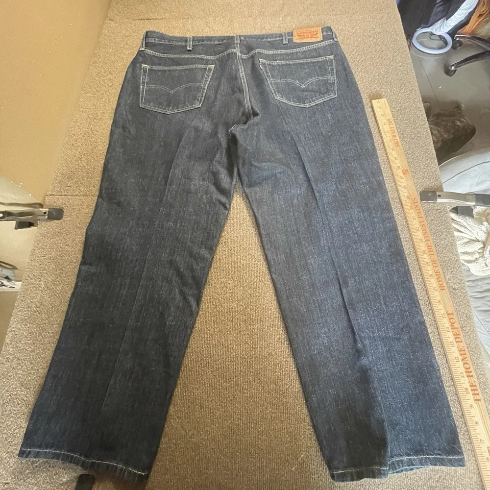 Levis 559 Mens Relaxed Straight Leg Blue Denim Jeans 46x30 Act (46x28)